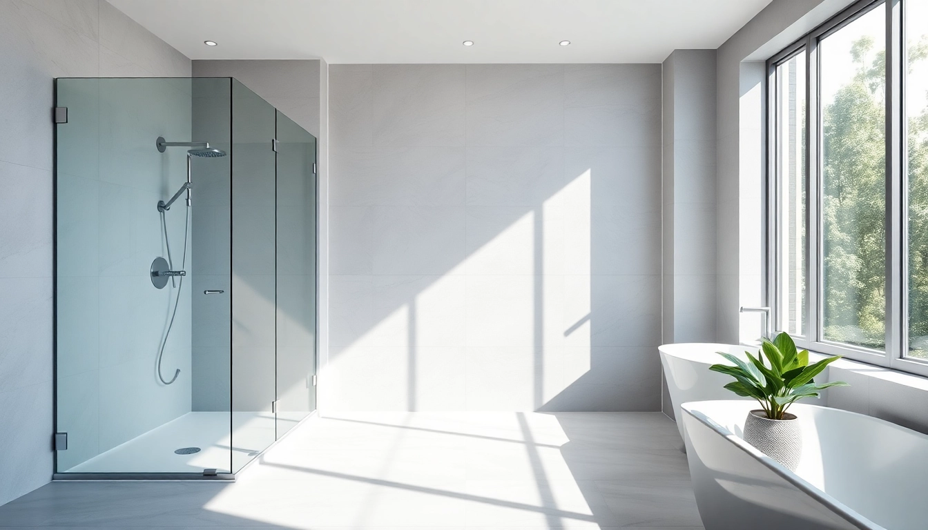 Transform your wet room shower experience with stylish glass screens and modern design elements.