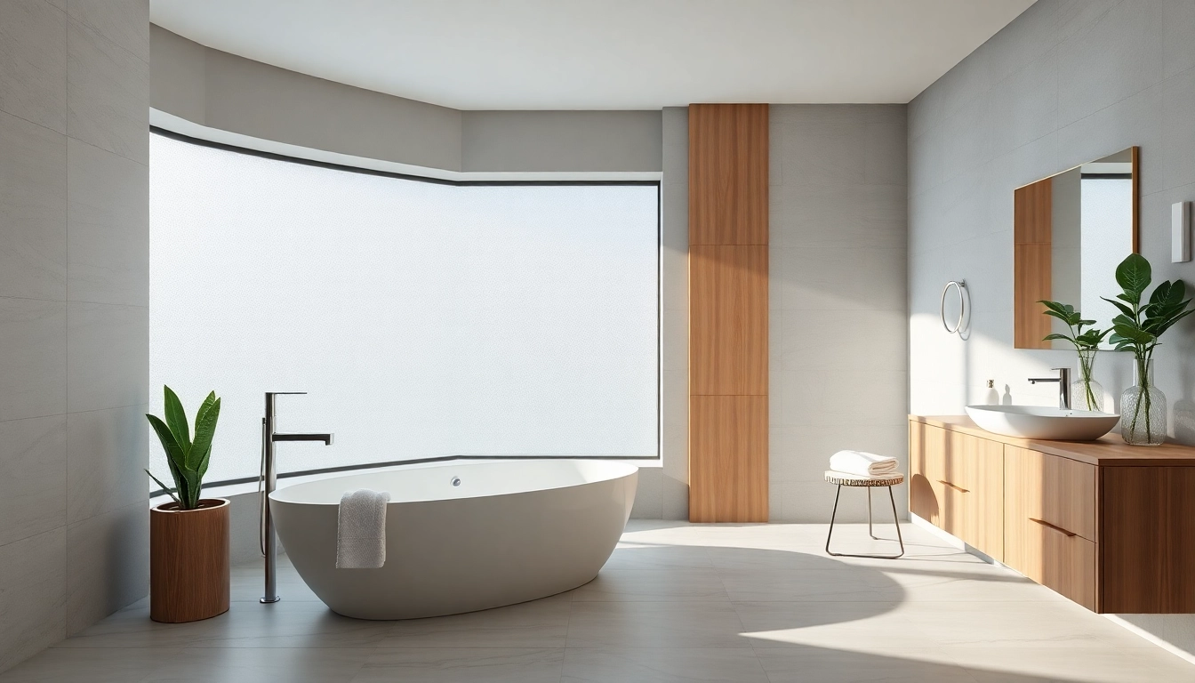 Luxurious bathroom remodel showcasing an elegant design by a Bathroom Remodeling Contractor.