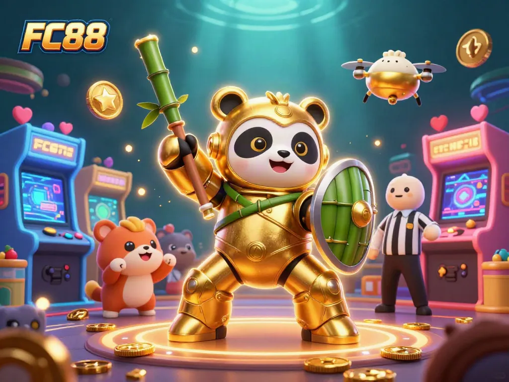 Experience thrilling gaming at FC88 with vibrant characters and engaging gambling elements.
