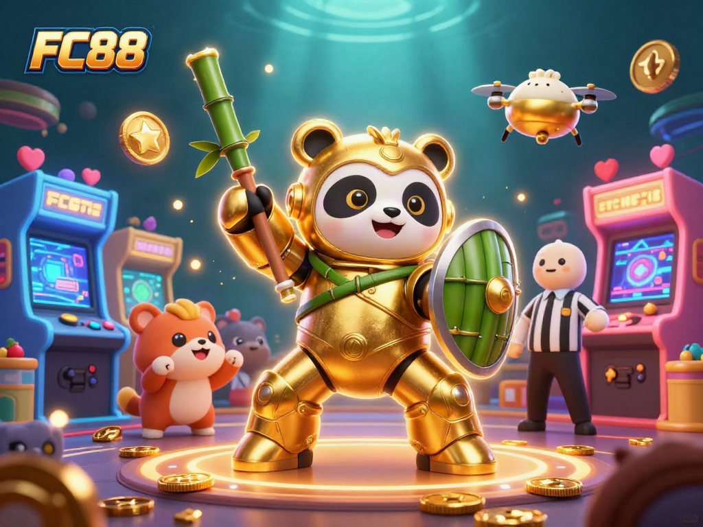 Experience thrilling gaming at FC88 with vibrant characters and engaging gambling elements.