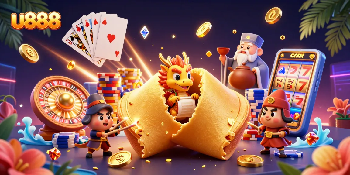 Experience exciting gameplay at u888 with golden coins, treasures, and rich dynamic casino elements.