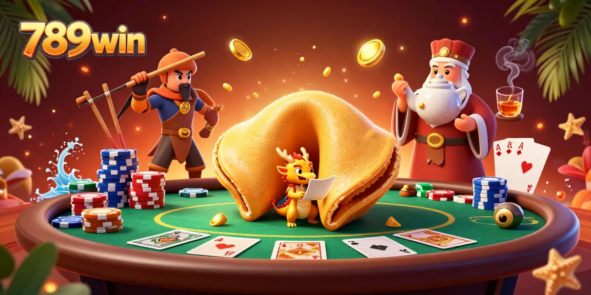 Play poker with excitement at 789win, featuring vibrant characters and casino-themed elements.
