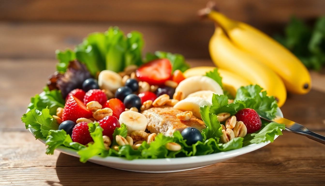 Discover a vibrant array of healthy food, including fresh vegetables and fruits, artfully plated for maximum appeal.