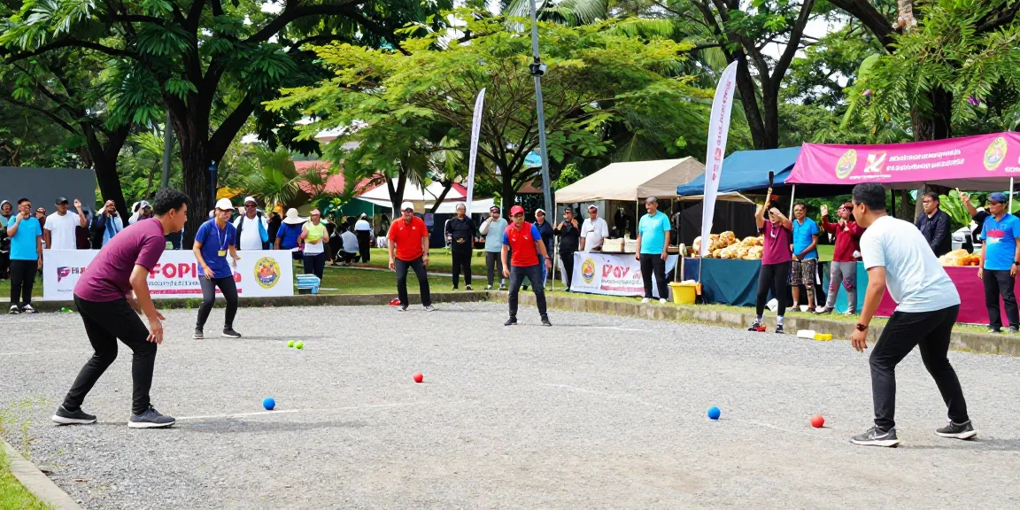Petanque tournament showcasing community spirit at fopikotabanjarba.org event.