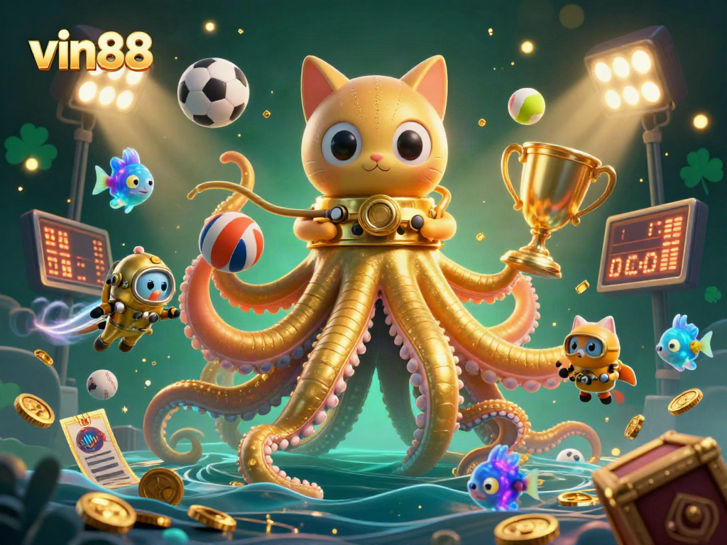 Engage with vin88 as the kraken emerges, delivering thrilling casino excitement in a vibrant gaming realm.