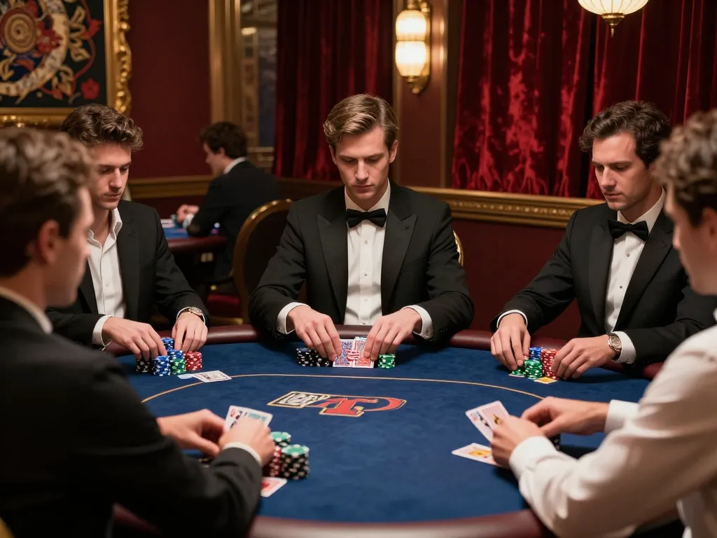 Experience nohuwin excellence in a luxurious poker game atmosphere with elite players.