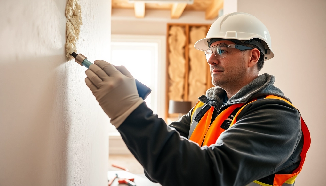 Expert executing spray foam removal East Sussex in a home environment, highlighting safety and efficiency.