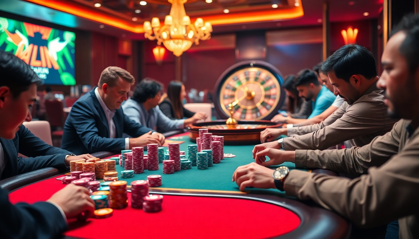 Experience the thrill of a casino game at https://nhacaiuytin.place/ with high-stakes poker and vibrant chips.