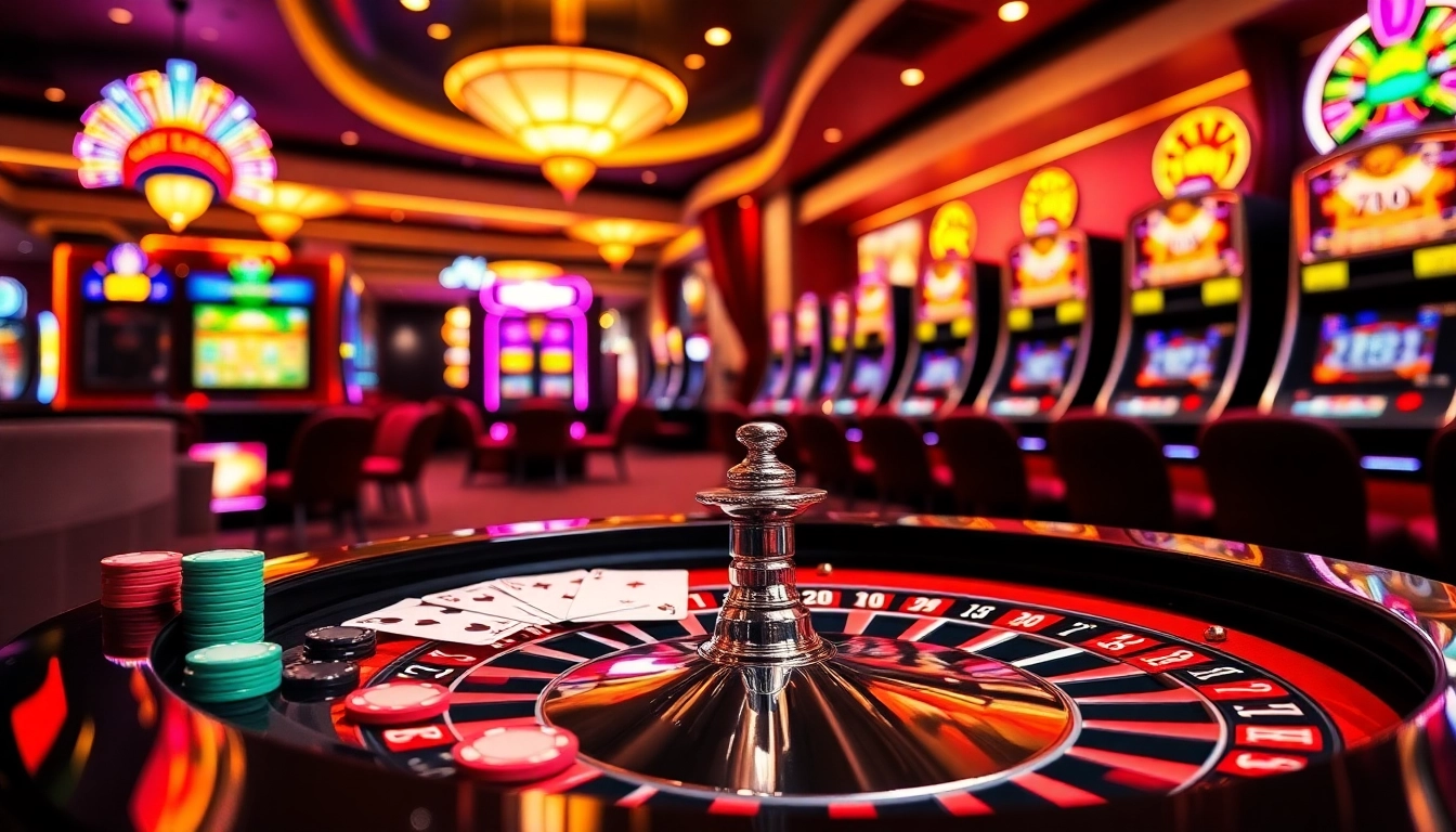 Experience the thrill of QQ888 with vibrant casino games and lively roulette tables.