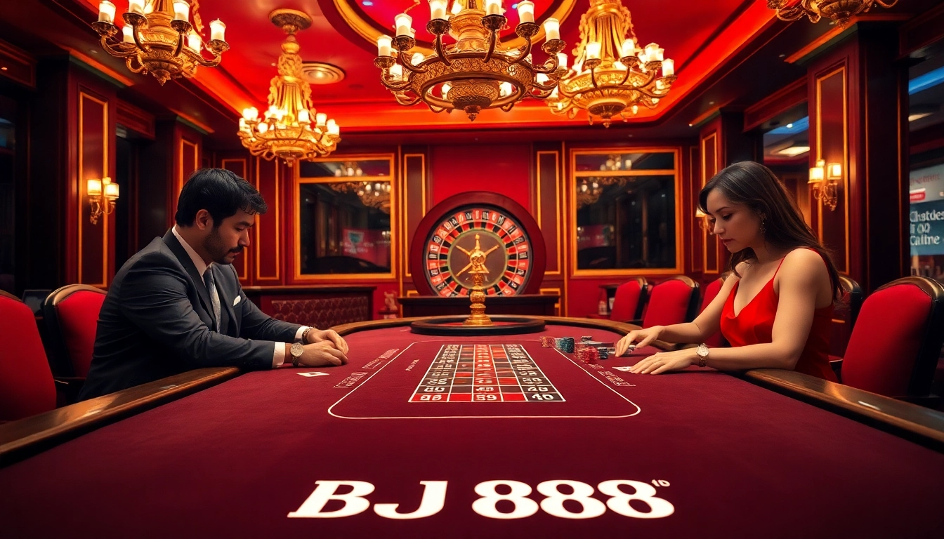 Experience the thrill of BJ 888 with professional gameplay at an elegant casino table.
