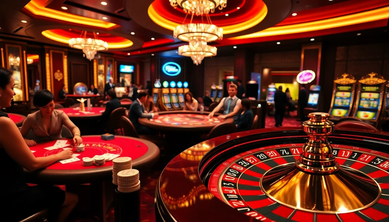 Experience thrilling casino gaming at https://jun88buzz.info/ with players celebrating their wins.