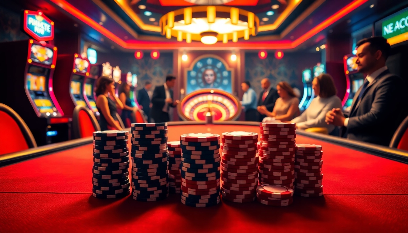 Experience thrilling gaming at F 168 casino with vibrant tables and exciting slot machines.