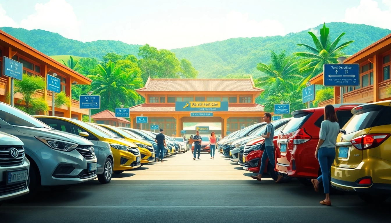 Kuching rent car options displayed at the vibrant Kuching International Airport.