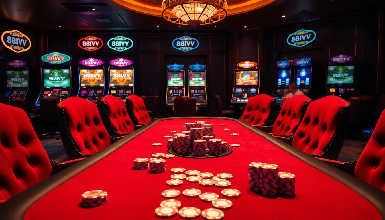 Experience the excitement of gambling at 88vv with luxurious casino elements and engaging gameplay.