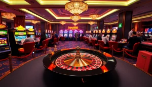 Experience the excitement of New888 through vibrant casino games and luxurious surroundings.