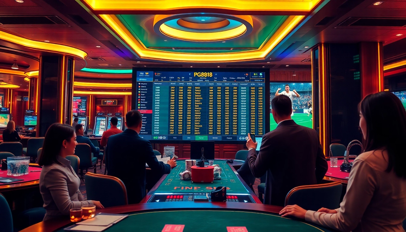 Thể Thao PG88 engaging players with live betting experiences in a vibrant online casino.