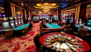 Experience thrilling gameplay at https://slvip1.com.ph with vibrant casino tables and exciting slot machines.
