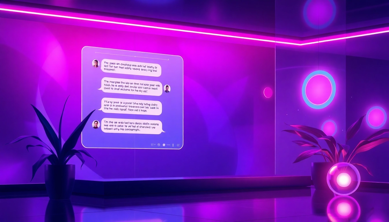 Engaging NSFW AI chatbot conversation interface in a modern digital setting.