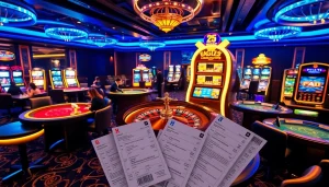 Experience the thrill of gaming at vvjl6 com with vibrant casino tables and roulette wheels.