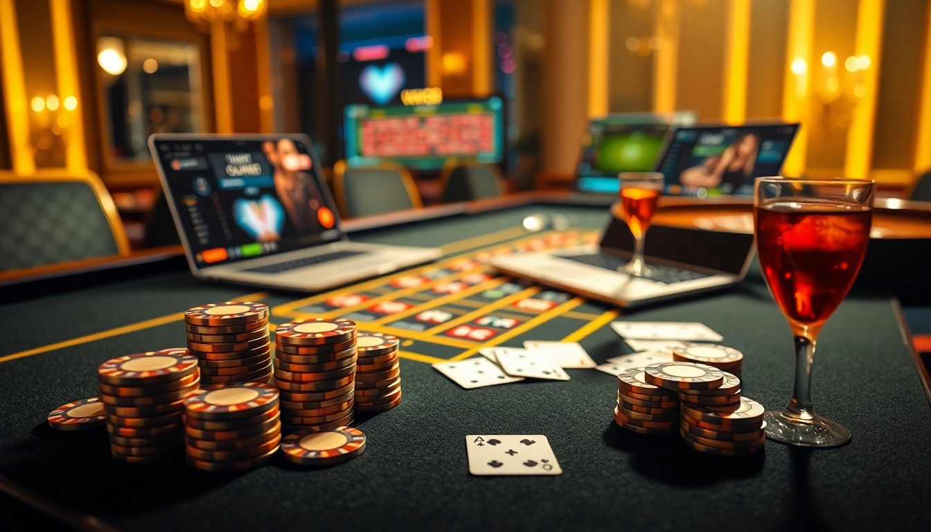 Betting at ww88 casino with poker chips, roulette wheel, and online gaming interface.