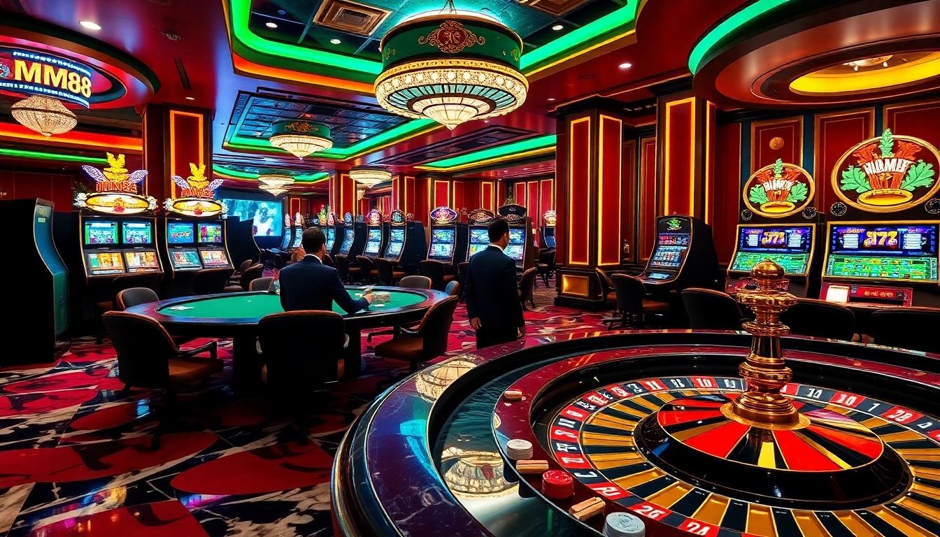 Experience luxury and excitement at MM88 casino with vibrant poker games and stunning slot machines.