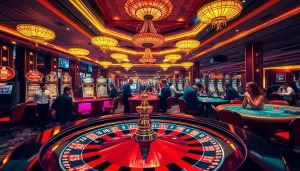 Experience thrilling gameplay at hit-club.games with vibrant casino elements and engaged players.