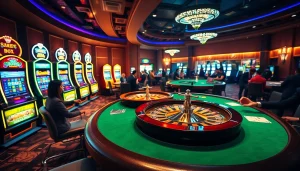 Engage in thrilling games at kjc xx88 with vibrant poker tables and luxury casinos.