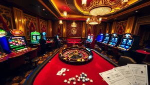 A thrilling gambling scene in a casino showcasing the excitement of the Homepage betting experience.
