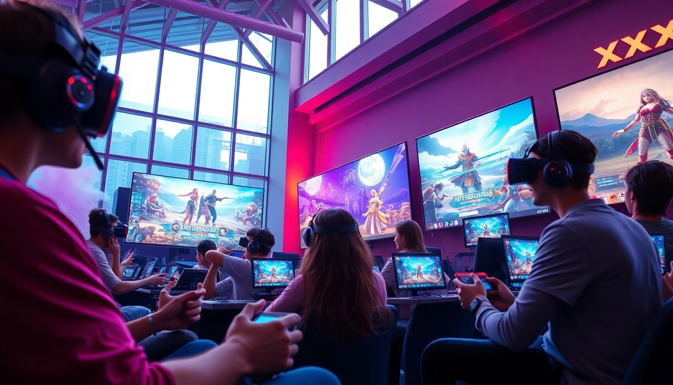 Immersive gaming experience showcasing thrilling XXX game gameplay.