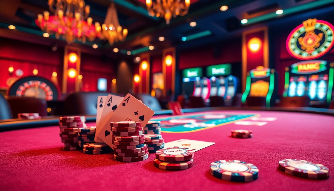 Engage in thrilling betting at dom88.us.com's premium poker table featuring vibrant chips and elegant cards.