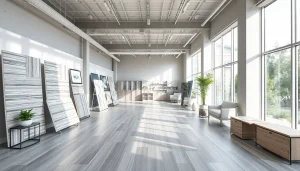 Browse diverse flooring options at flooring stores near me with engaging displays and inviting lighting.